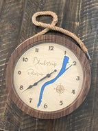 12in Wall Clock Blackstrap Reservoir, SK  wall clock