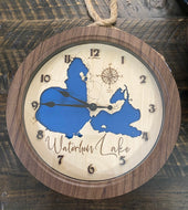 12in Wall Clock Waterhen lake ,SK